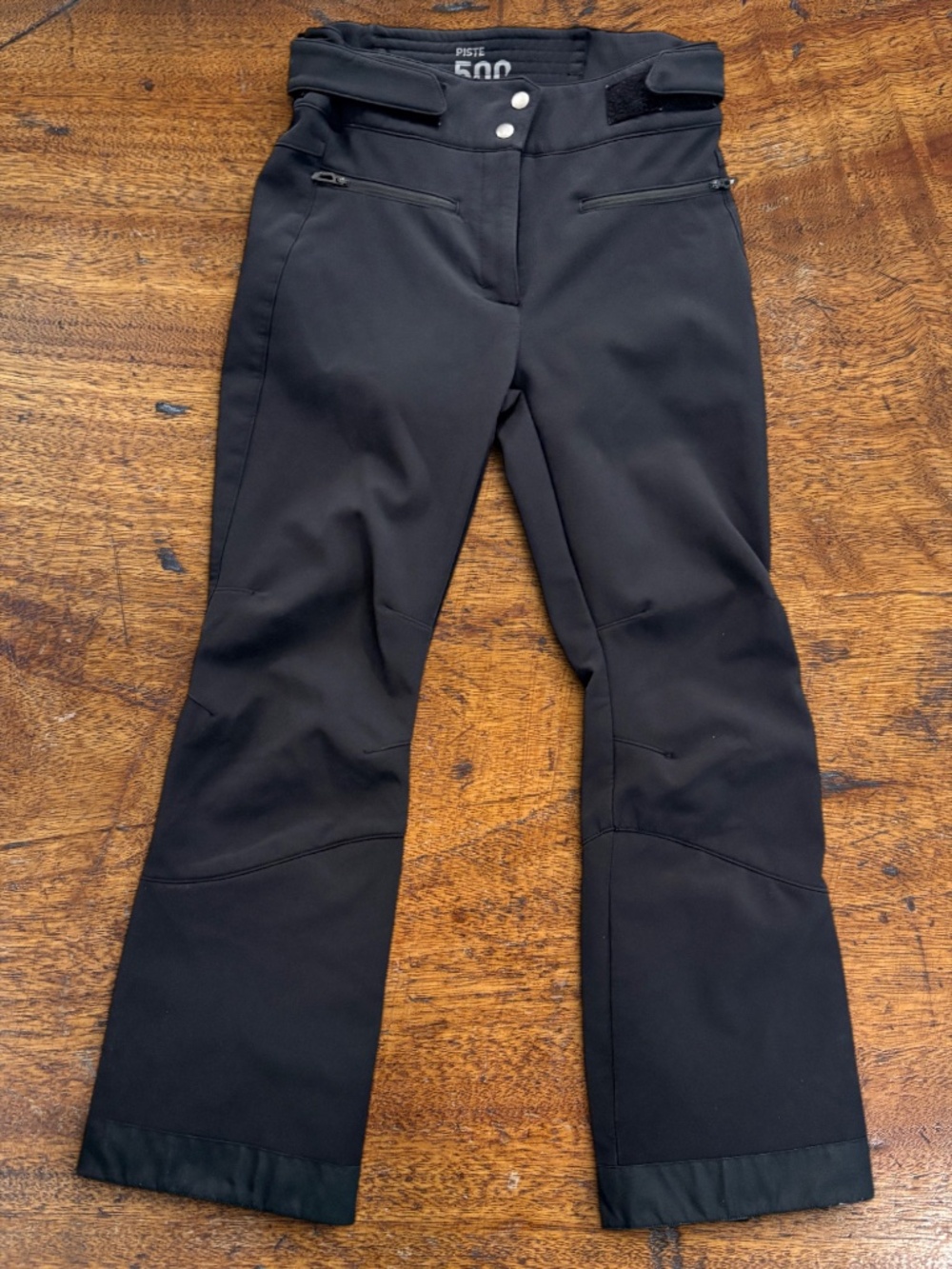 Decathlon Wedze Piste 500 Slim Ski Pants Black Snow Winter Water Resistant Small
